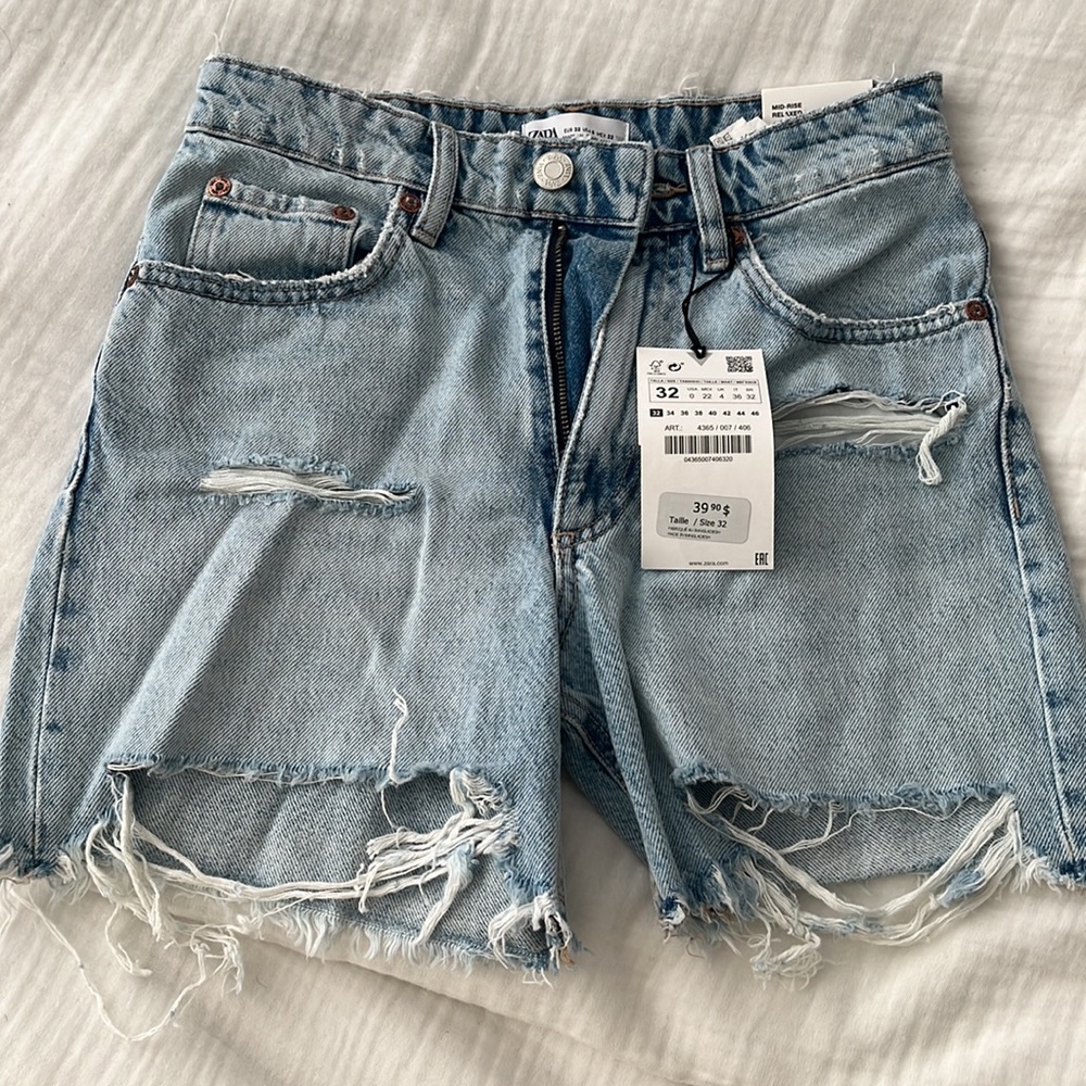 New Zara Denim Shorts